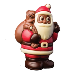 Weibler Hollow Chocolate Santa & Reindeer Tote Gift Box 5.29 Oz. (150 g.)