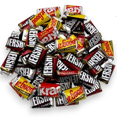 Hershey's 1 LB Miniatures Variety Pack - Individually Wrapped Assorted Mini Chocolate Candy Bars - Bulk Packaging