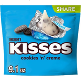 HERSHEY'S Kisses Cookies 'N' Creme Chocolate Candy - 9.1oz