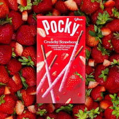 Glico Pocky Crunchy Strawberry Cream Covered Biscuit Sticks - 1.79oz