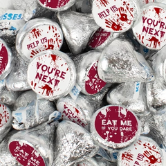 170 Pcs Halloween Party Candy Chocolate Hershey's Kisses (1.7lb) - Bloody