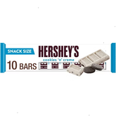 HERSHEY'S Cookies 'N' Creme Snack Size Chocolate Candy Bars - 4.5oz/10ct