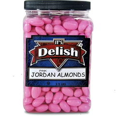 Pink Jordan Almonds by It's Delish, – 3.5 lbs Jumbo Container