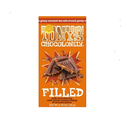 Tony's Chocolonely Gooey Milk Caramel Sea Salt Filled Chocolate Bar - 4.76oz