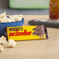 Hershey’s Mr. Goodbar Chocolate with Peanuts Candy Bars 1.75 oz – 12 Bars Milk Chocolate & Peanuts, Bulk Pack – Individually Wrapped Bars