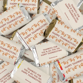 34ct Happy Thanksgiving Assorted Wrapped Hersheys Chocolate Miniatures For Candy Buffets, Friendsgiving Gifts & More - Autumn (10oz Bag)