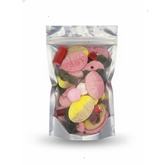 BUBS Swedish Candy Mix - Sweet & Sour Swedish Gummies- Vegan and Gluten Free - Big Skulls, Diamonds, Logs & More - 0.5LB