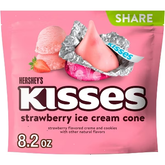 HERSHEY'S Kisses Strawberry Ice Cream Cone Flavored Chocolate Candy - 8.2oz