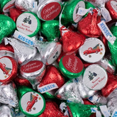 170 Pcs Christmas Candy Chocolate Hershey's Kisses Bulk (1.7lb) - Vintage Red Truck