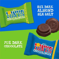 Tony's Chocolonely Best of Dark Mix Pouch Chocolate - 4.44 oz