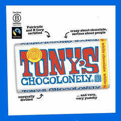 Tony's Chocolonely White Chocolate Bar - 6.35oz
