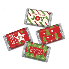 34 Pcs Christmas Candy Party Favors Hershey's Miniatures Chocolate - Joy