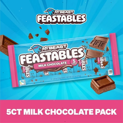 MrBeast Feastables Multipack Milk Chocolate - 5ct/175g