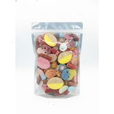 Bubs Swedish Sour Candy Mix Swedish Gummies- Vegan and Gluten Free - Big Skulls, Diamonds & More - 0.5lb