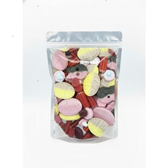 BUBS Swedish Candy Sweet Gummies Mix Vegan & Gluten Free - Skulls, Ovals, Logs & More - 0.5LB