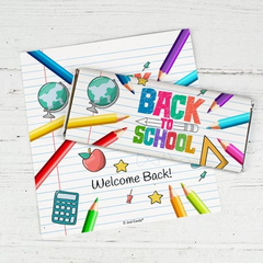 12 Pcs Back to School Candy Hershey's Chocolate Bars by Just Candy - No Assembly Required