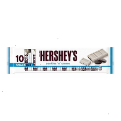 HERSHEY'S Cookies 'N' Creme Snack Size Chocolate Candy Bars - 4.5oz/10ct