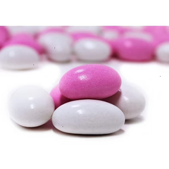 Pink and White Jordan Almonds Mix by It's Delish, 3.5 lbs Jumbo Container