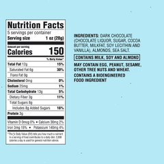 Dark Chocolate Almond with Sea Salt Bark Crisps Candy - 5oz - Favorite Day™