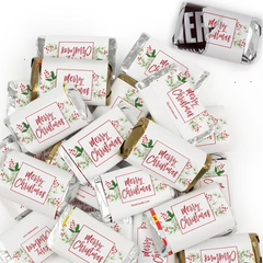 34 Pcs Christmas Candy Party Favors Hershey's Miniatures Chocolate - Merry Christmas