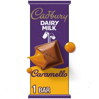 Cadbury Dairy Milk Caramello Milk Chocolate and Caramel Bar Candy - 4oz