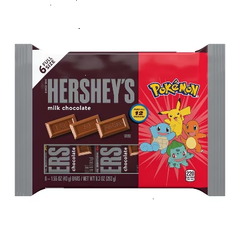 HERSHEY'S Milk Chocolate Standard Bar Candy with Pokémon Wrappers - 9.3oz/6pk