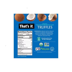 That's it. Organic Dark Chocolate Coconut Truffles - 3.4oz