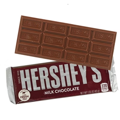 12 Pcs Back to School Candy Hershey's Chocolate Bars by Just Candy - No Assembly Required