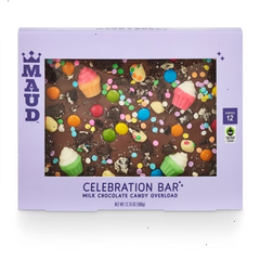 Maud Borup Candy Milk Chocolate Celebration Bar - 12.75oz