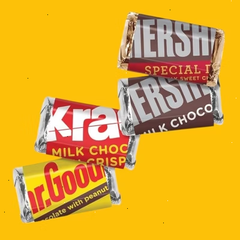 Hershey's 1 LB Miniatures Variety Pack - Individually Wrapped Assorted Mini Chocolate Candy Bars - Bulk Packaging