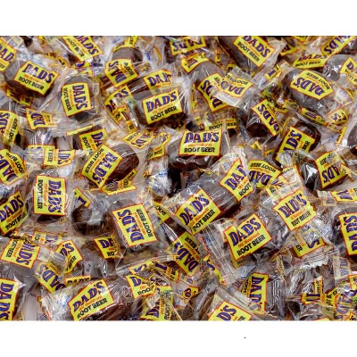 DAD'S Root Beer Barrel Hard Candy 1LB Original Flavor Old Fashioned Candy - Bulk Packaging