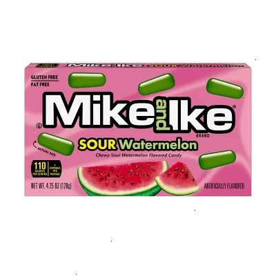 Mike and Ike Sour Watermelon Theater Box Candy - 4.25oz