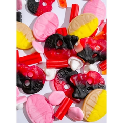 BUBS Swedish Candy Sweet Gummies Mix Vegan & Gluten Free - Skulls, Ovals, Logs & More - 0.5LB