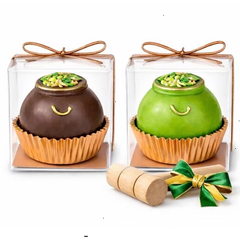 Sassy Little Southern Breakable St. Patrick’s day Pot of Gold - gourmet Ghirardelli chocolate shell filled w/ M&M's. Adults and kids LOVE THEM!
