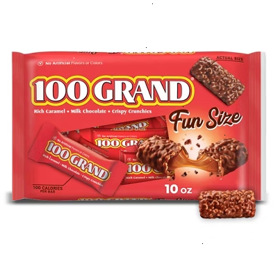 100 Grand Fun Size Chocolate Candy - 10oz