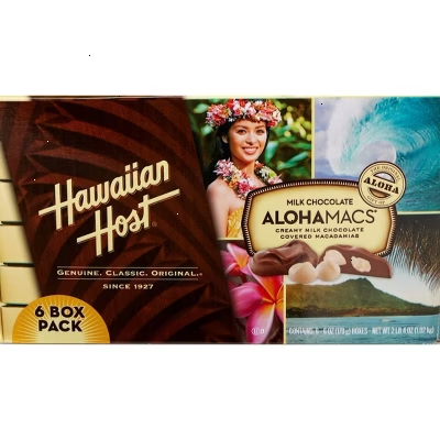 Hawaiian Host Aloha Mac Chocolate - 36oz/6ct