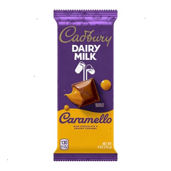 Cadbury Dairy Milk Caramello Milk Chocolate and Caramel Bar Candy - 4oz