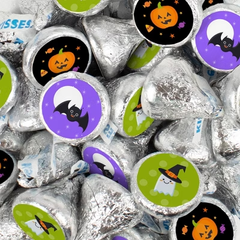 170 Pcs Halloween Party Candy Chocolate Hershey's Kisses (1.7lb) - Cute Mix