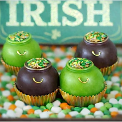 Sassy Little Southern Breakable St. Patrick’s day Pot of Gold - gourmet Ghirardelli chocolate shell filled w/ M&M's. Adults and kids LOVE THEM!