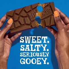 Tony's Chocolonely Gooey Milk Caramel Sea Salt Filled Chocolate Bar - 4.76oz