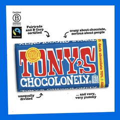 Tony's Chocolonely Dark Chocolate Bar - 6.35oz