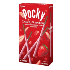 Glico Pocky Crunchy Strawberry Cream Covered Biscuit Sticks - 1.79oz