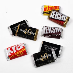 34 Pcs 34th Birthday Candy Party Favors Hershey's Miniatures Chocolate - No Assembly Required
