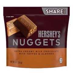 HERSHEY'S Nuggets Milk Chocolate, Toffee And Almonds Candy - 9oz