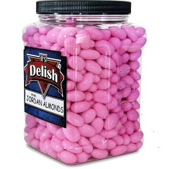 Pink Jordan Almonds by It's Delish, – 3.5 lbs Jumbo Container