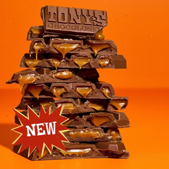 Tony's Chocolonely Gooey Milk Caramel Sea Salt Filled Chocolate Bar - 4.76oz