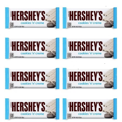 Hershey's Cookies 'n' Cream 43g Chocolate Bar 12 Pack - Great For Home, Work, School, Snack, Parties & More - Bulk Packaging