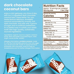 UNREAL Dark Chocolate Coconut Bars - 10oz