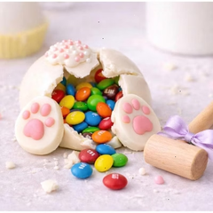 Sassy Little Southern 2-Pack Breakable Ghirardelli Chocolate Bunny Butts – Easter Candy-Filled Smash Gift with Wooden Mallet
