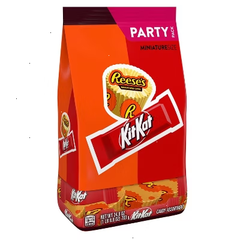 Reese's, Kit Kat, HERSHEY'S Miniatures Assorted Milk Chocolate Candy - 24.8oz